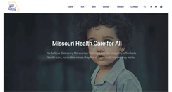 Desktop Screenshot of missourihealthcareforall.org